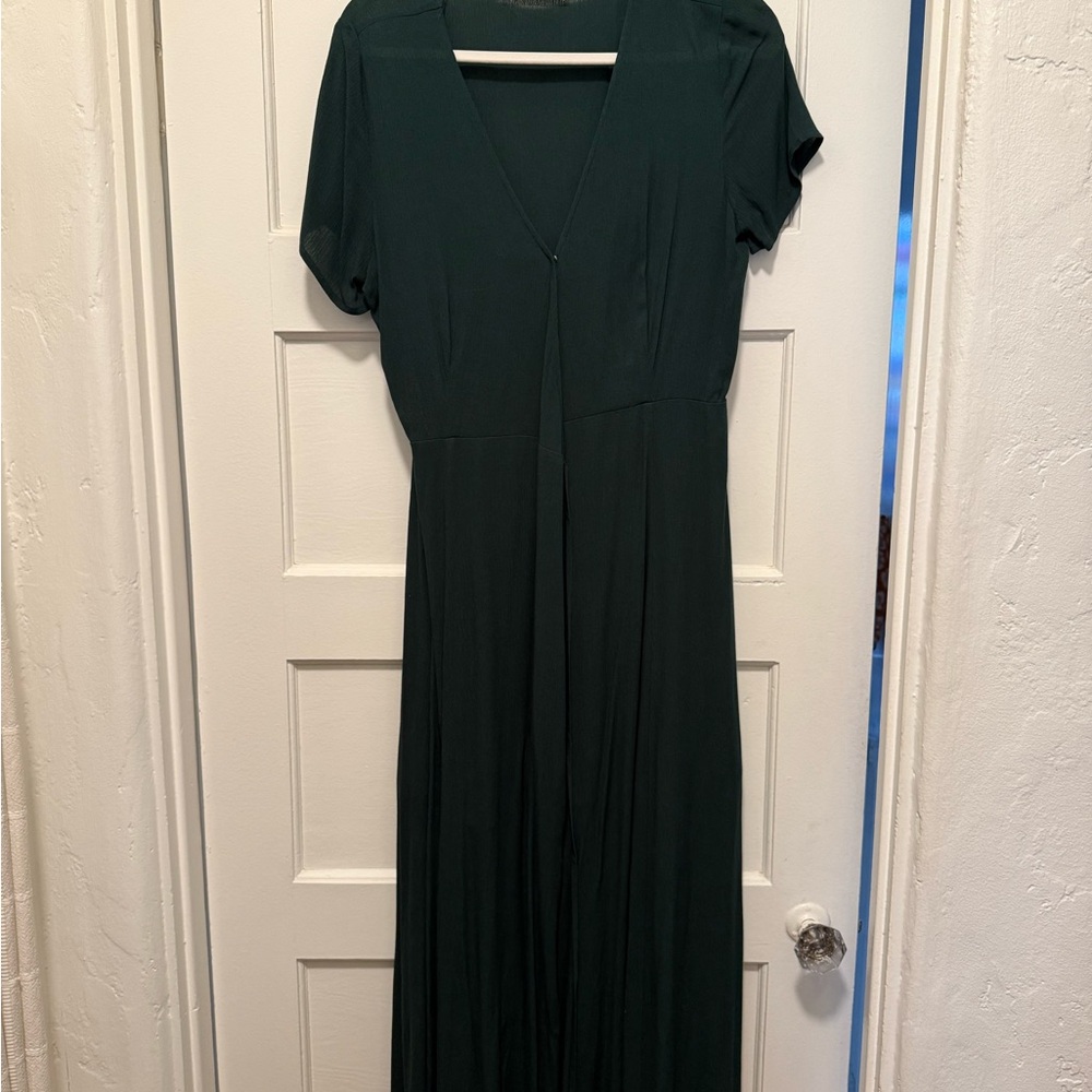 Chic Forest Green Maxi Dress